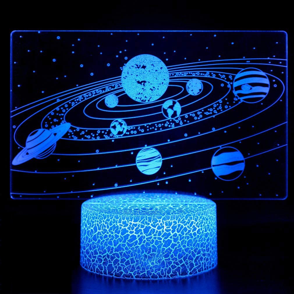 Lava Lamp Desktop - Sonnensystem neun Planeten Lava Dekor Nachtlicht