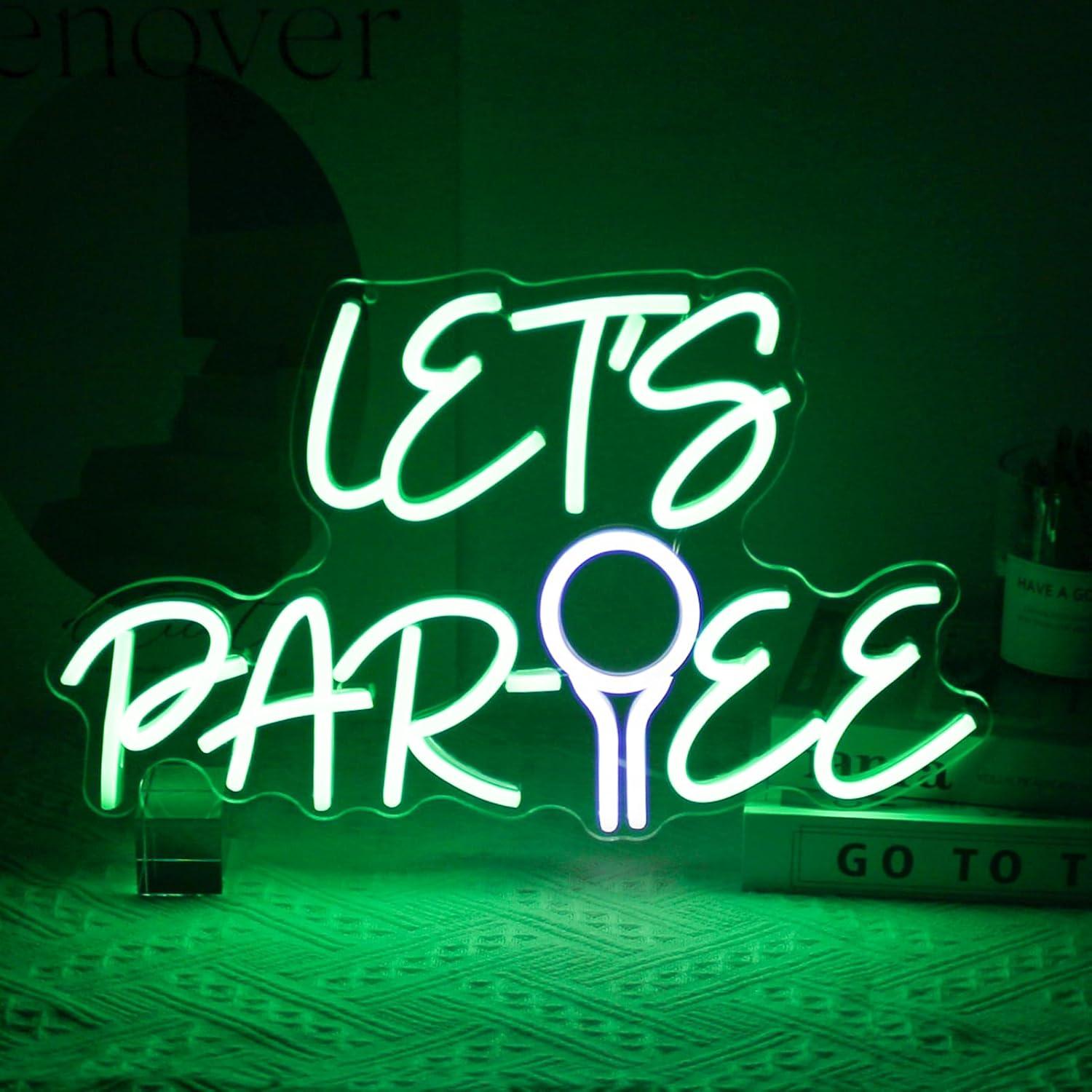 Wall Decor Lighting - Let's Par Tee Neon-Schild Golfball USB