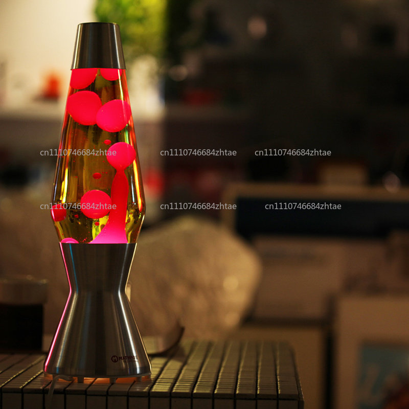 Lava Lamp Desktop - Glitzer-Lavalampe, Quallen-Flüssigkeitsbewegungslampe, Kreative Nachtlampe für Schlafzimmer,