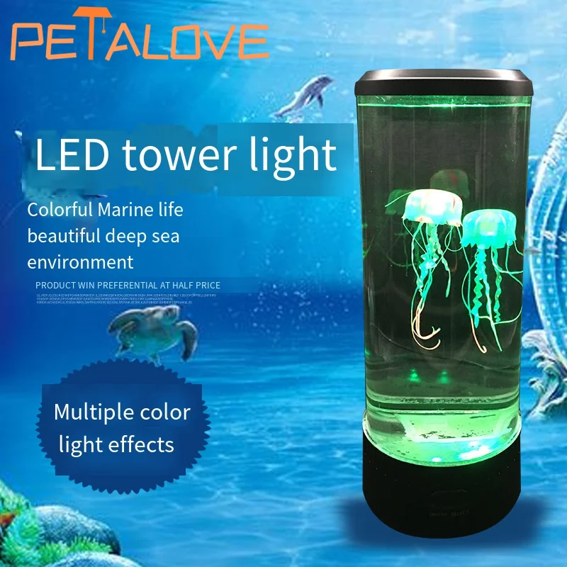 Lava Lamp Desktop - Quallen Lava Lampe Aquarium Ozean Nacht