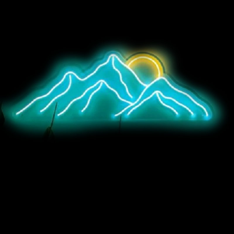 Lighting Decor Sunrise - Neonschild Berg Neonschilder Sonnenaufgang Home Decor
