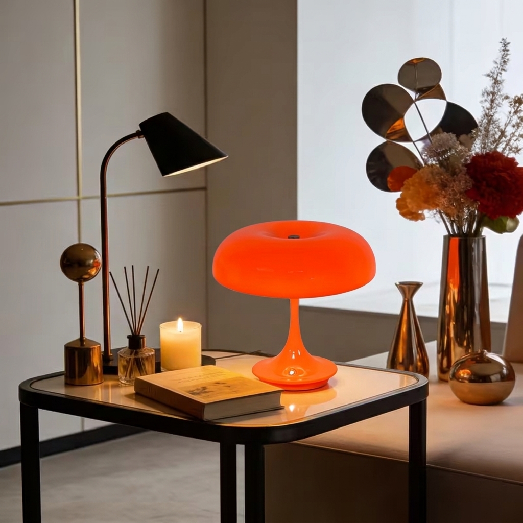 Mushroom Table Lamp - 1/2 Stück LED-Pilz-Tischlampe, USB-Aufladung, Touch-Steuerung, 3