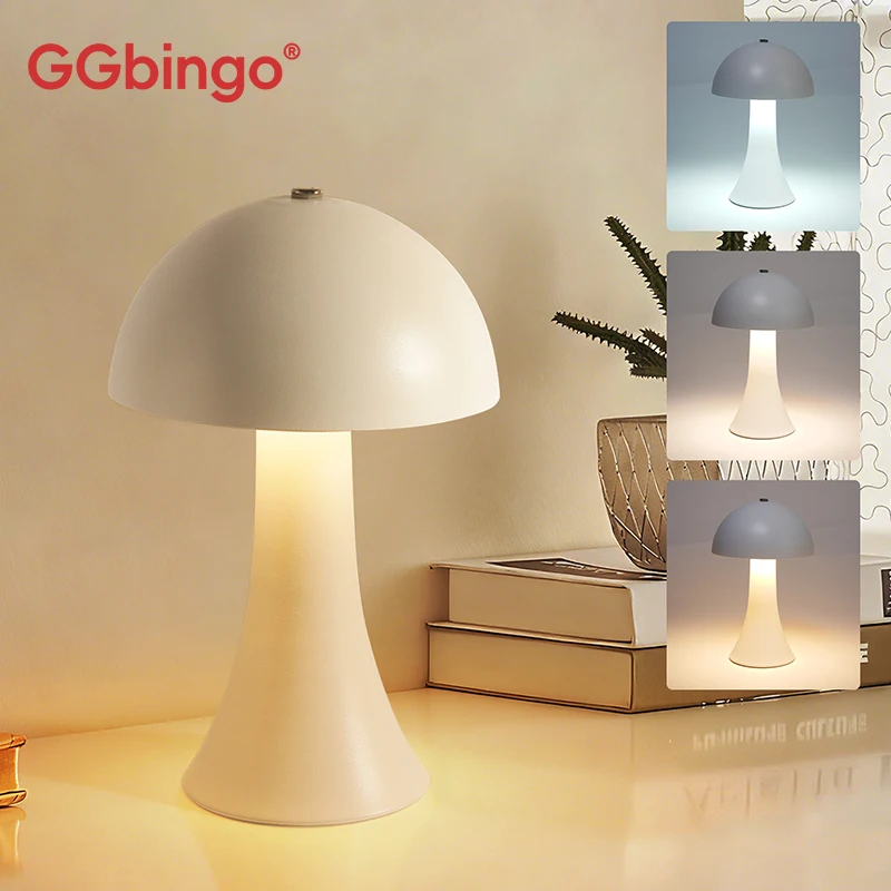 Mushroom Table Lamp - GGbingo Wiederaufladbare Neue LED-Tischlampe Retro Pilzform