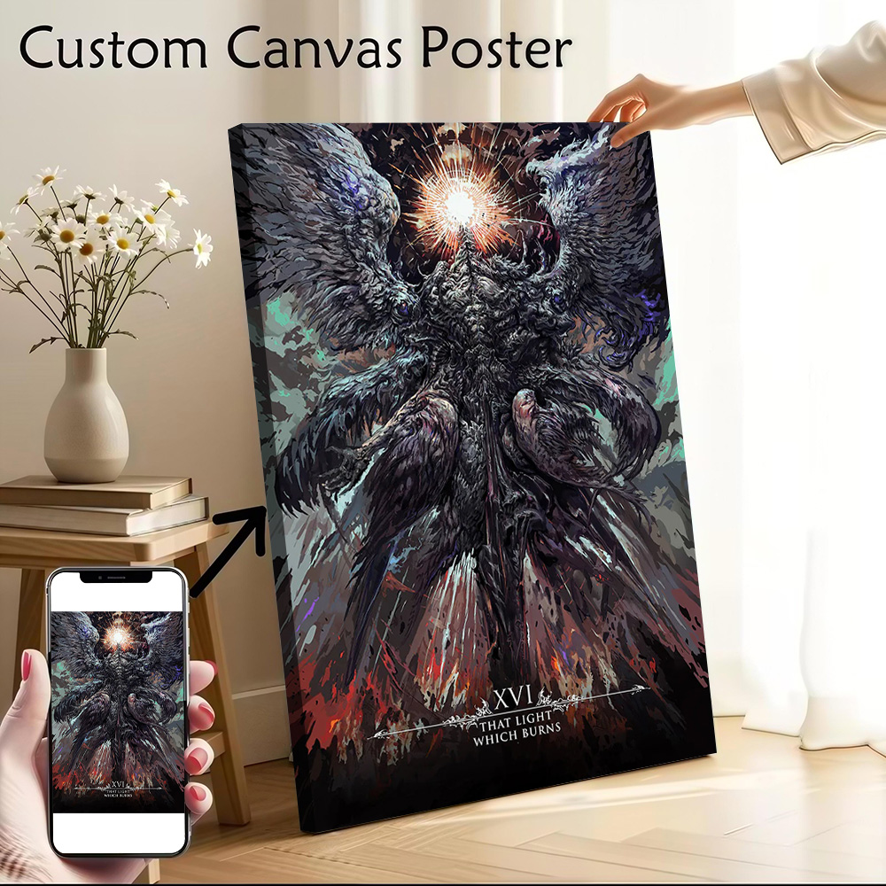 Lighting Room Decor Photo - Das Licht, das Brennt - Leinwand-Wandkunst-Poster,