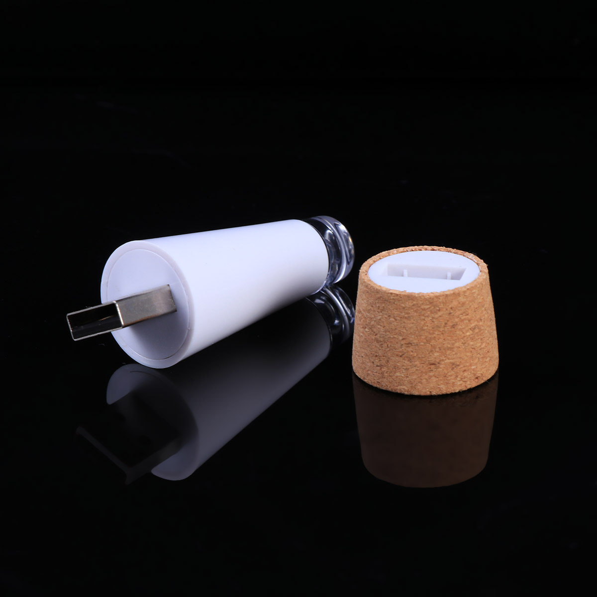 Decor Lighting Cork - Warmweiße LED-Korkleuchte, wiederaufladbare Flaschenlampe, kreative romantische
