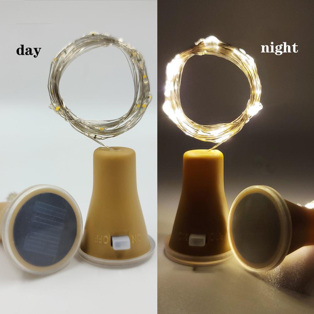 Decor Lighting Cork - Multifunktionale Batteriebetriebene Solar-Weinflaschenkorken-Lichterkette Praktische Klassische Hochzeits-