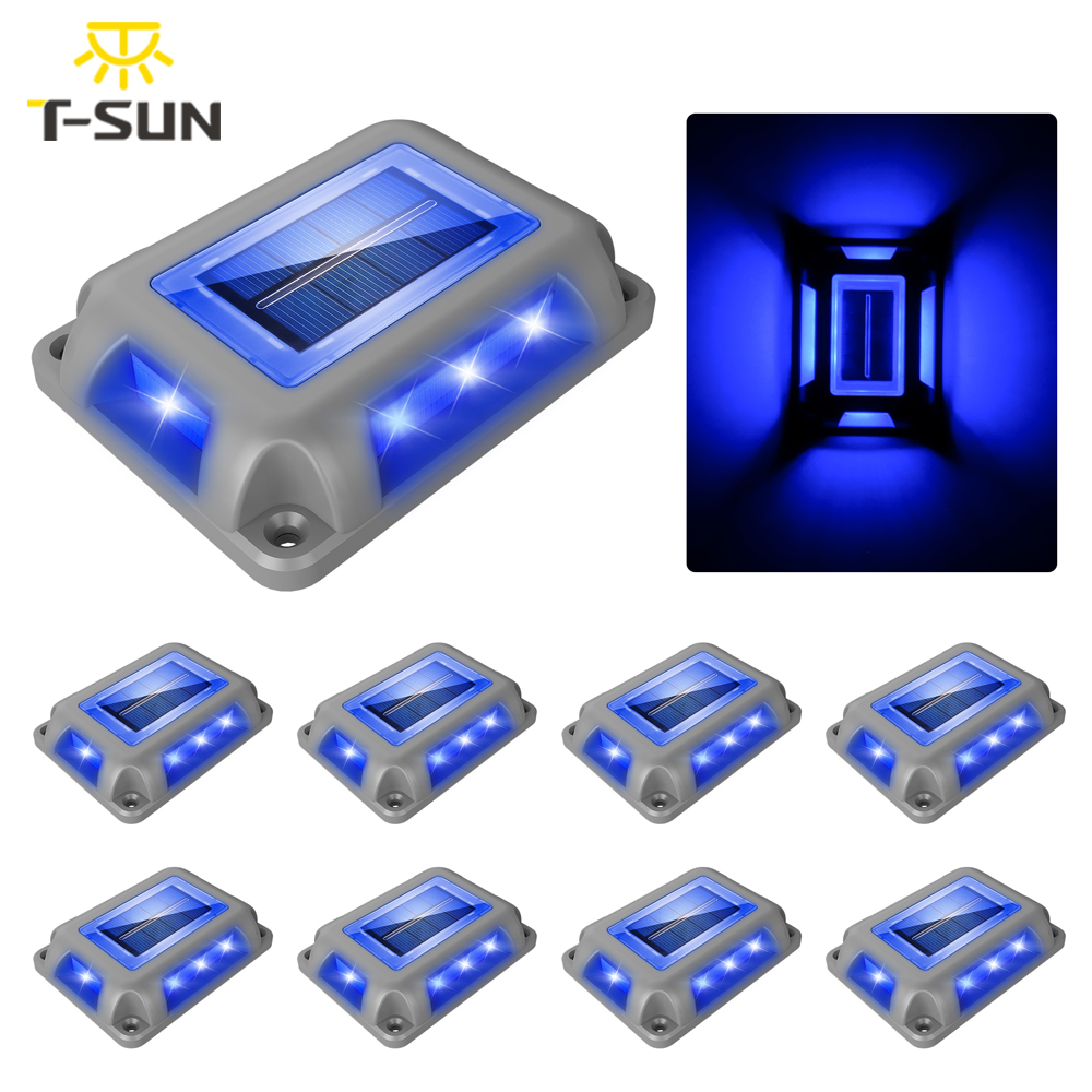8PC Blau Licht Solar Licht Out – Lighting Decor Sunrise Bewertung und Preis