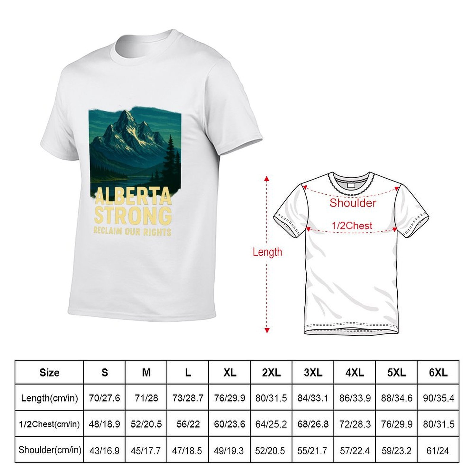 Alberta Strong T-Shirt Lässige – Alberta Lighting & Decor Edmonton Ab Bewertung und Preis
