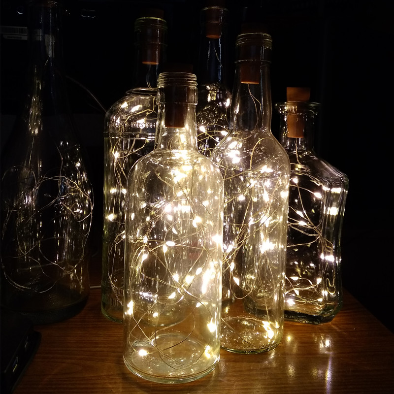 6 stücke 20led Wein Flasche mi – Decor Lighting Cork Bewertung und Preis