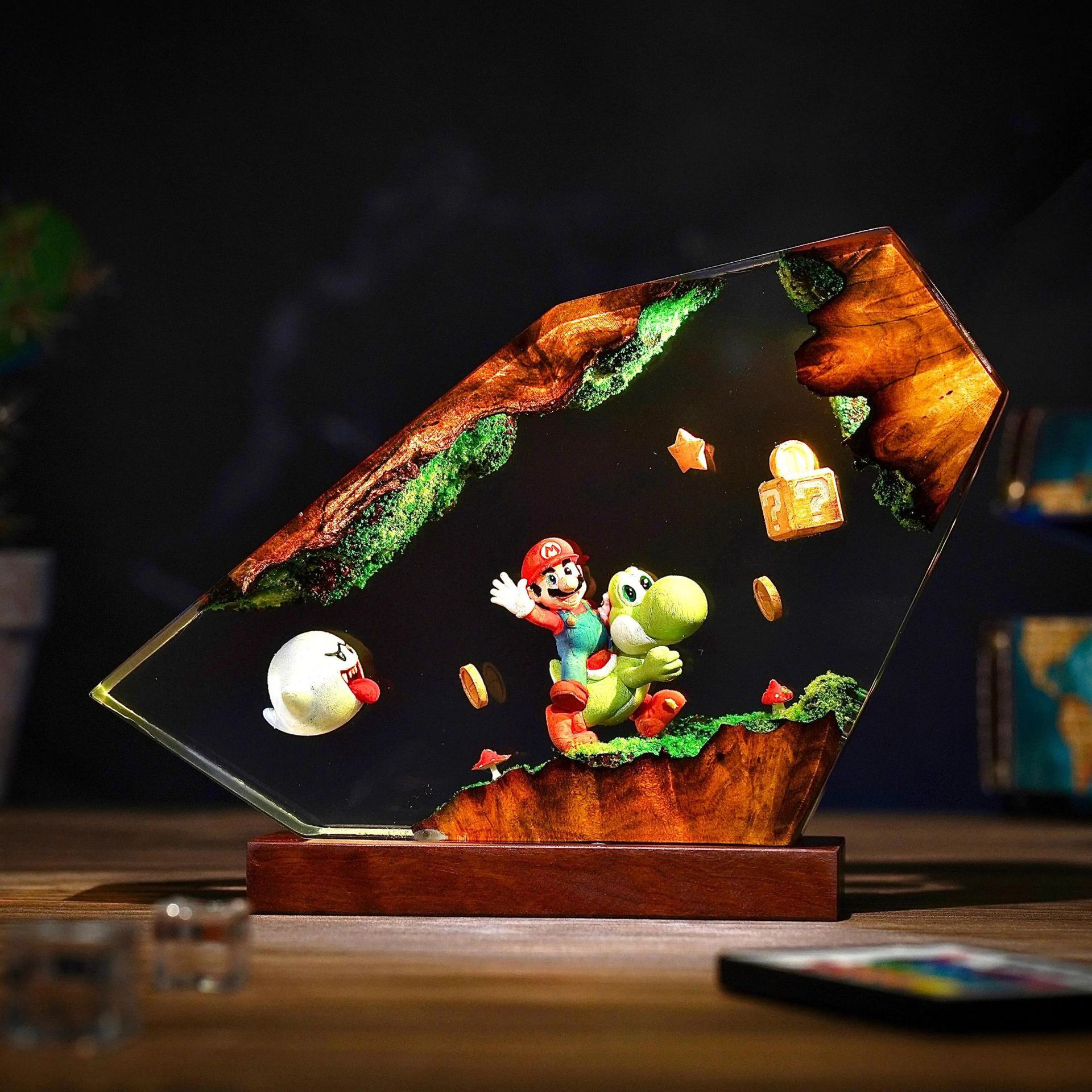 Tischlampe aus Kunstharz mit C – Lighting Table Decor Bewertung und Preis