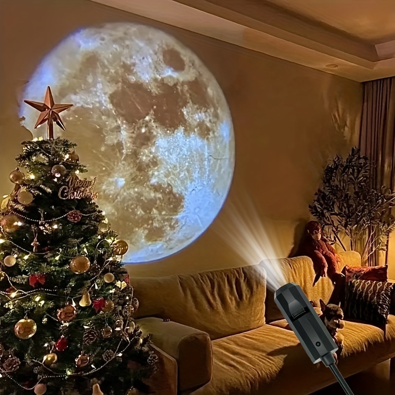 Mond Erde Projektor Licht USB  – Lighting Room Decor Photo Bewertung und Preis