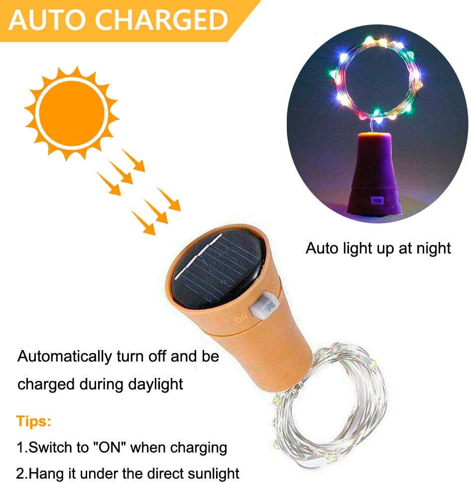 Solar Wein Flasche Led String  – Decor Lighting Cork Bewertung und Preis