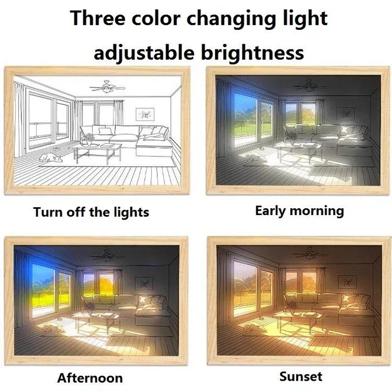 Dekorative LED-Lichtmalerei, U – Lighting Room Decor Photo Bewertung und Preis