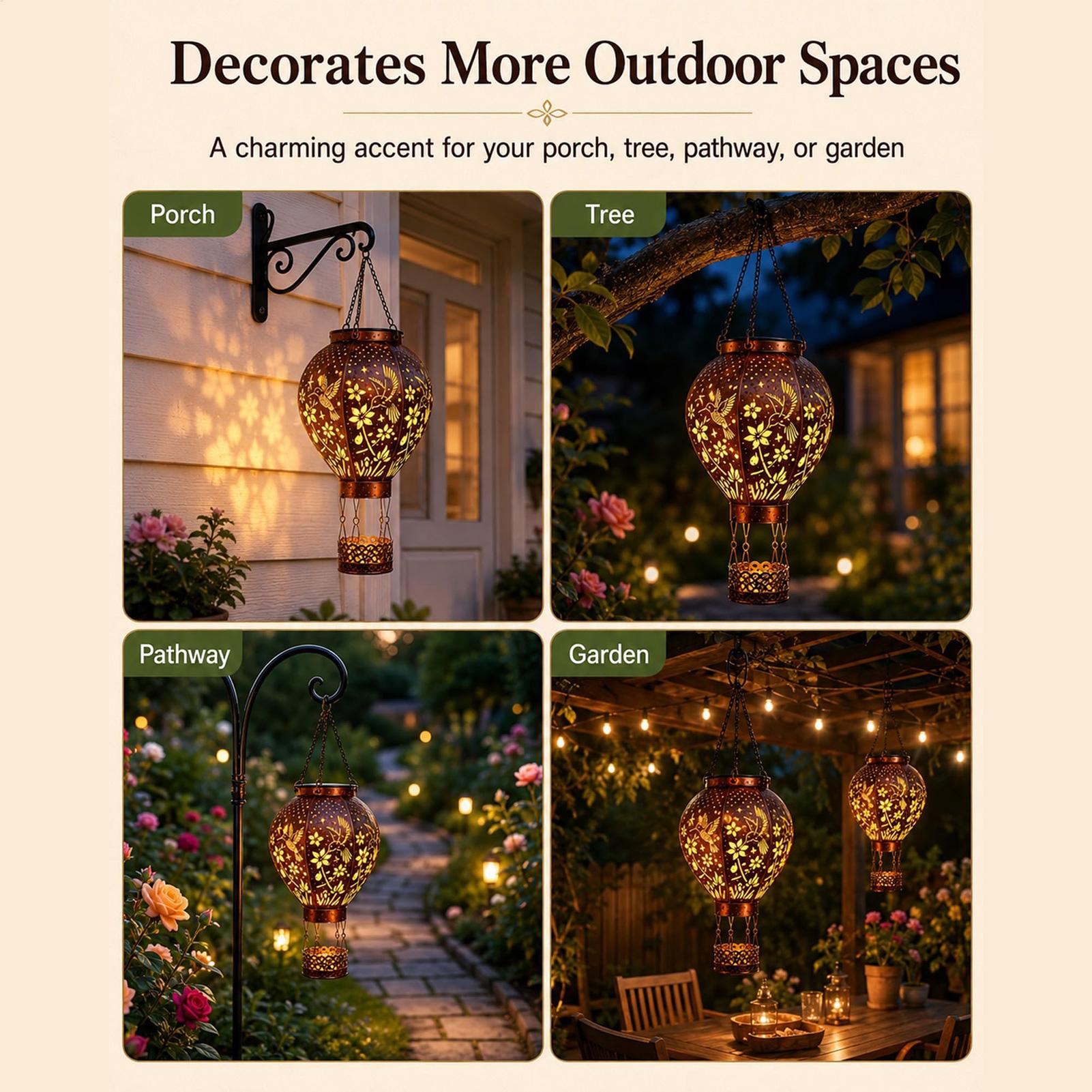 Heißluftballon-Solarleuchte, K – Wall Decor Lighting Bewertung und Preis