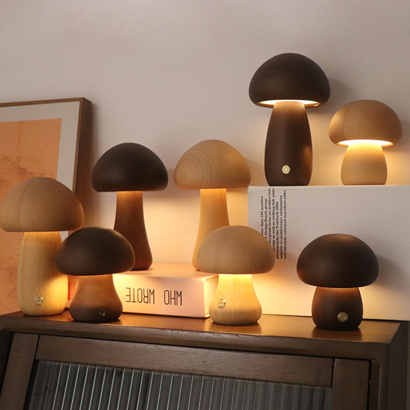 Verkettete hölzerne Pilz Nacht – Mushroom Table Lamp Bewertung und Preis
