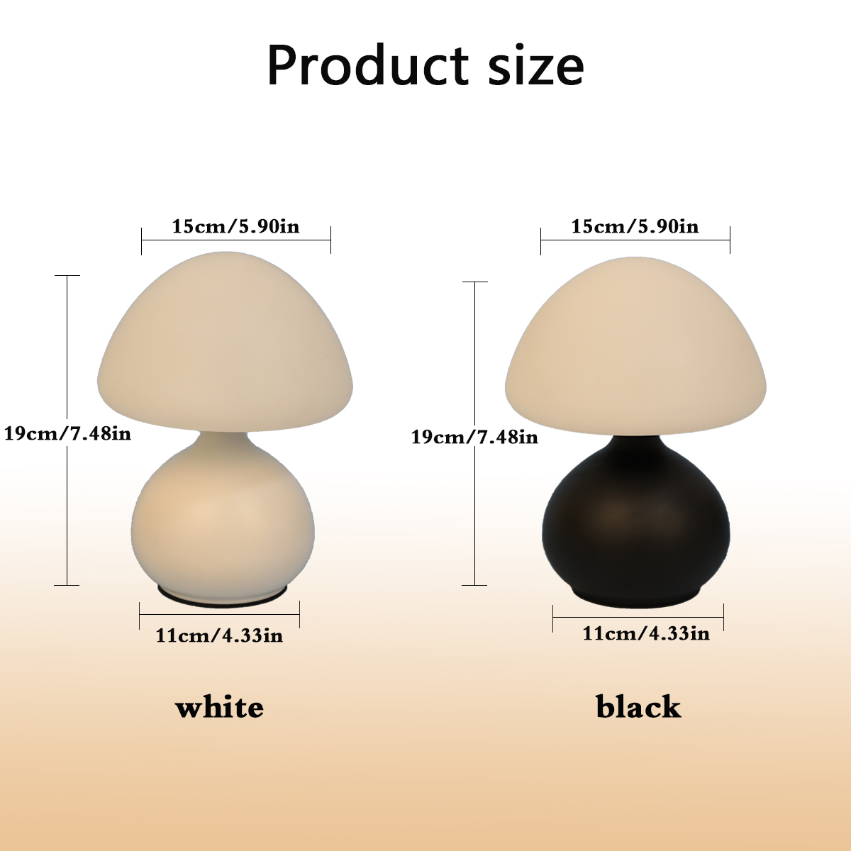 Mini-Pilz-Nachttischlampe mit  – Mushroom Table Lamp Bewertung und Preis
