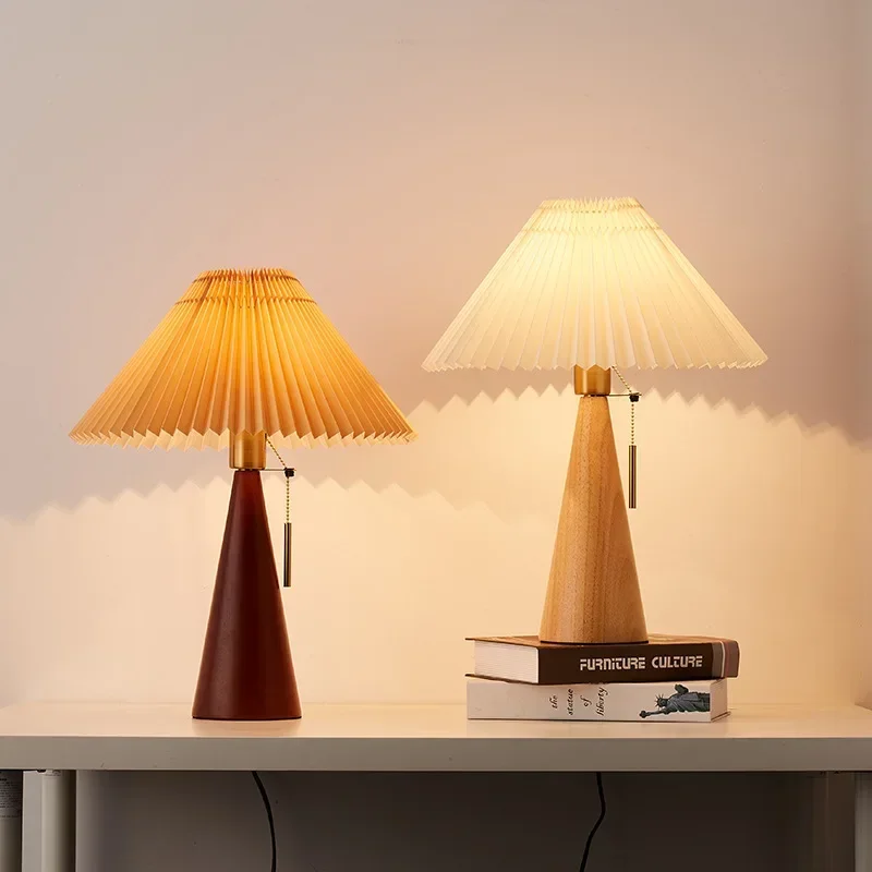 Retro-Plissee-Tischlampe, nord – Lighting Table Decor Bewertung und Preis